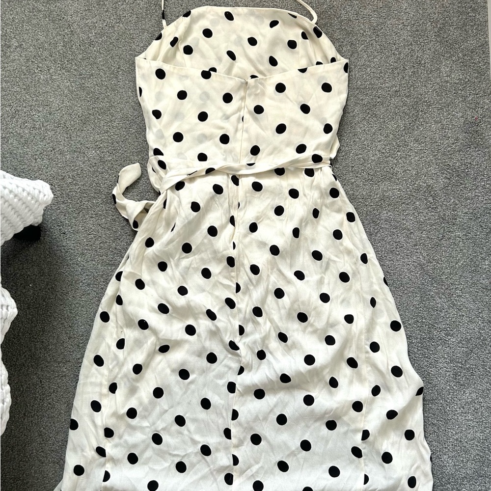 Reformation Cream Polka Dot Sundress - Picture 3 of 4